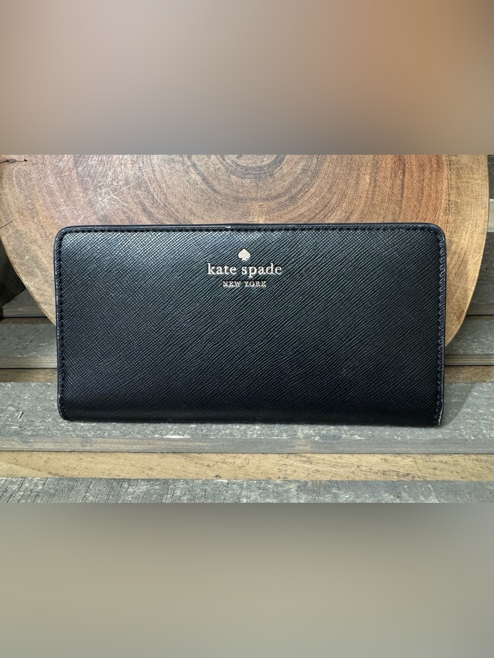 KATE SPADE New York, Bifold Slim Wallet, Black